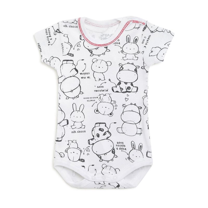 Infants White Set of 2 Body Suit image number 1